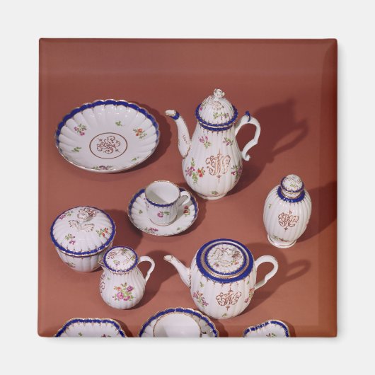 Deel van een Worcester monogrammed-theedienst Magneet (Voorkant)
