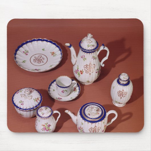 Deel van een Worcester monogrammed-theedienst Muismat (Voorkant)