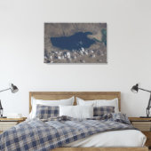 Deel van het dode Zee Canvas Afdruk (Insitu (Slaapkamer))