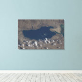 Deel van het dode Zee Canvas Afdruk (Insitu (Houten vloer))