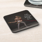 Deel van het Inspirerend Motivatie Citaat van Danc Bier Onderzetter (Linkerzijde)