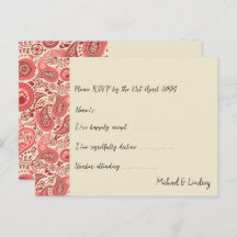 Deel van Love Letters Paisley Rose Collection RSVP