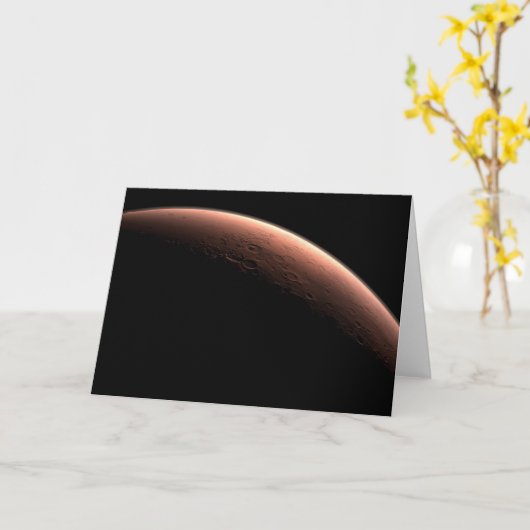 Deel van Mars op de grens van licht en donker. Kaart (Gele Bloem)