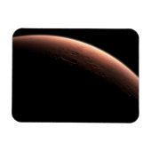 Deel van Mars op de grens van licht en donker. Magneet (Horizontaal)