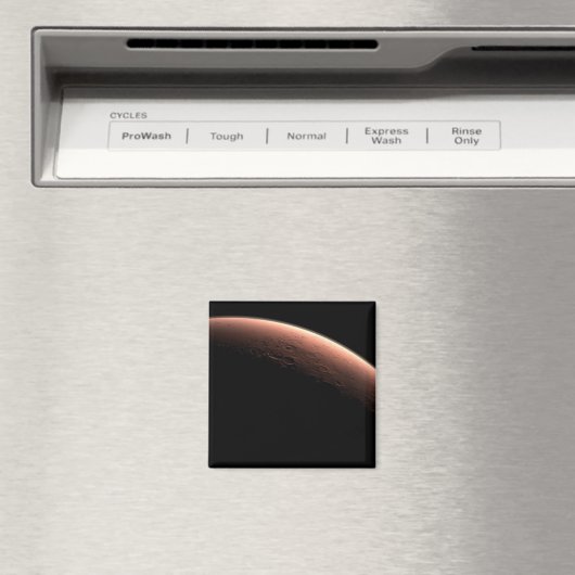 Deel van Mars op de grens van licht en donker. Magneet (Insitu (Vaatwasser))