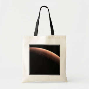 Deel van Mars op de grens van licht en donker. Tote Bag