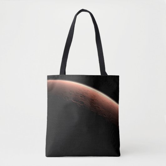Deel van Mars op de grens van licht en donker. Tote Bag (Voorkant)