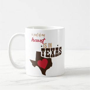 Deel van mijn hart Texas Couples Coffee Mok