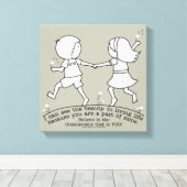 Deel van Mijn leven Canvas Afdruk (Insitu (Houten vloer))