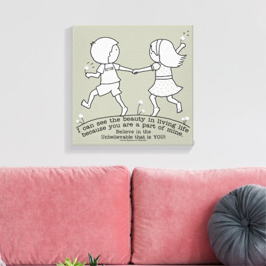 Deel van Mijn leven Canvas Afdruk (Insitu (Woonkamer))