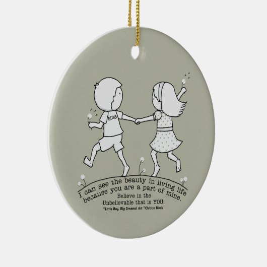 Deel van Mijn leven Keramisch Ornament (Rechts)