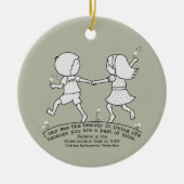 Deel van Mijn leven Keramisch Ornament (Voorkant)