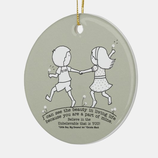 Deel van Mijn leven Keramisch Ornament (Links)