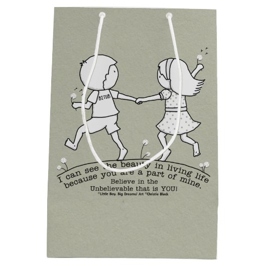 Deel van Mijn leven Medium Cadeauzakje (Achterkant)