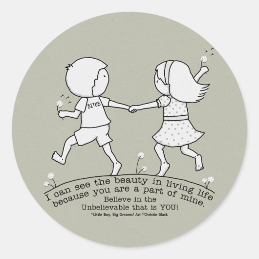 Deel van Mijn leven Ronde Sticker (Voorkant)