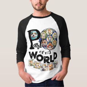 Deel van Mijn Wereld Planeet Aarde Kleurrijke Fami T-shirt