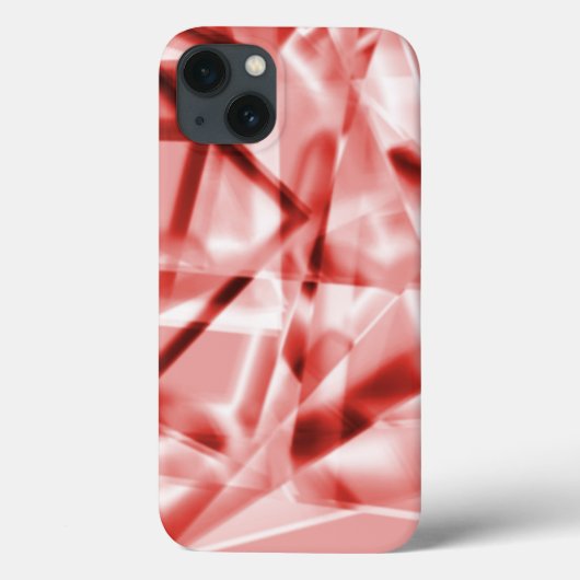 Deel van vierkante stukken acryl, zalm tot rood Case-Mate iPhone case (Achterkant)