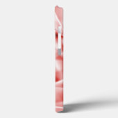 Deel van vierkante stukken acryl, zalm tot rood Case-Mate iPhone case (Achterkant / Links)