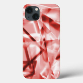 Deel van vierkante stukken acryl, zalm tot rood Case-Mate iPhone case