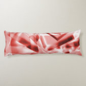 Deel van vierkante stukken acryl, zalm tot rood lichaamskussen (Achterkant)