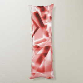 Deel van vierkante stukken acryl, zalm tot rood lichaamskussen