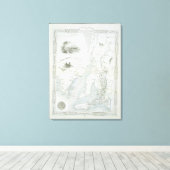 Deel van Zuid-Australië, uit een reeks van World M Canvas Afdruk (Insitu (Houten vloer))