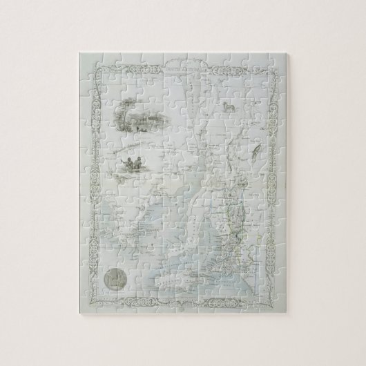 Deel van Zuid-Australië, uit een reeks van World M Legpuzzel (Verticaal)