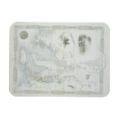 Deel van Zuid-Australië, uit een reeks van World M Magneet (Horizontaal)