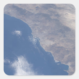 Deel van Zuid-Californië zoals gezien vanuit de r Vierkante Sticker