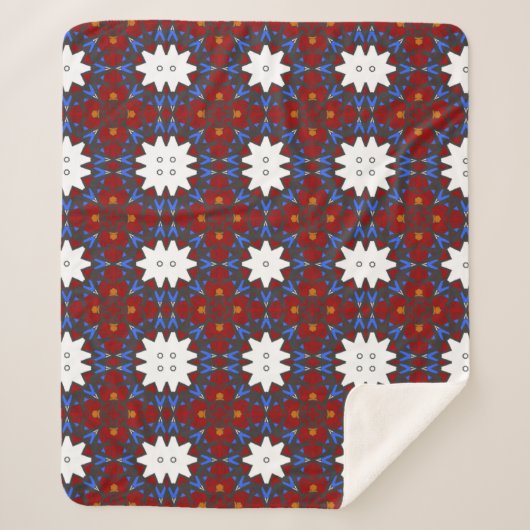 Deel vier caleidoscoop art 13 sherpa deken (Voorkant)