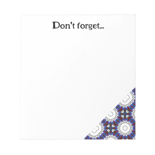 Deel vier, caleidoscoop, art. 5 notitieblok (Voorkant)