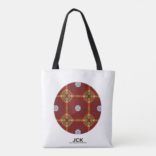 Deel vier caleidoscoop art drieëntwintig tote bag (Achterkant)