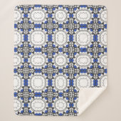 Deel vier caleidoscoop art eenentwintig sherpa deken (Voorkant)