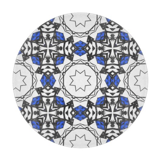 Deel vier caleidoscoop art eenentwintig snijplank (Voorkant)