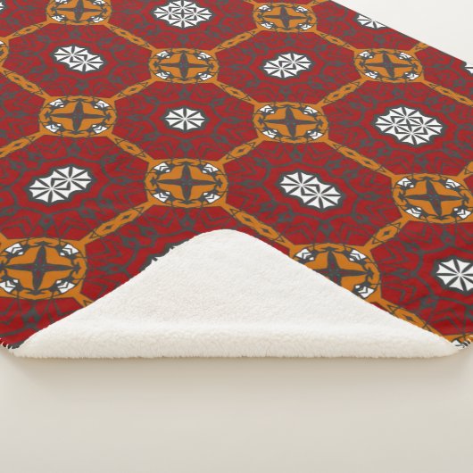 Deel vier caleidoscoop art twaalf sherpa deken (3/4)