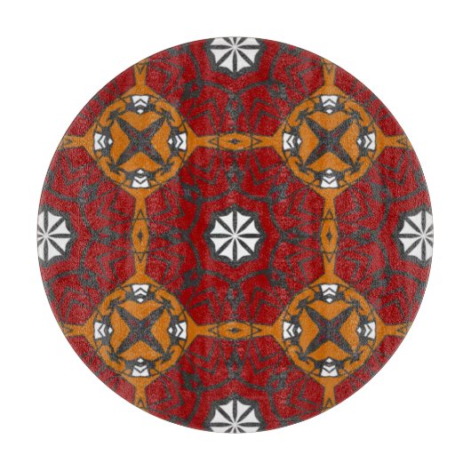 Deel vier caleidoscoop art twaalf snijplank (Voorkant)