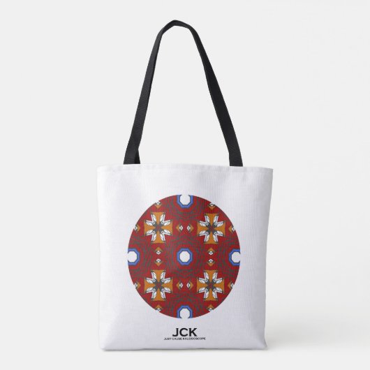 Deel vier caleidoscoop art twintig tote bag (Achterkant)