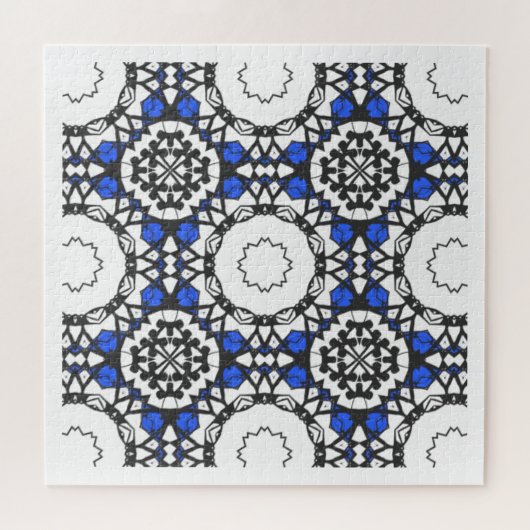 Deel vier: Kaleidoscoop art vier Legpuzzel (Horizontaal)