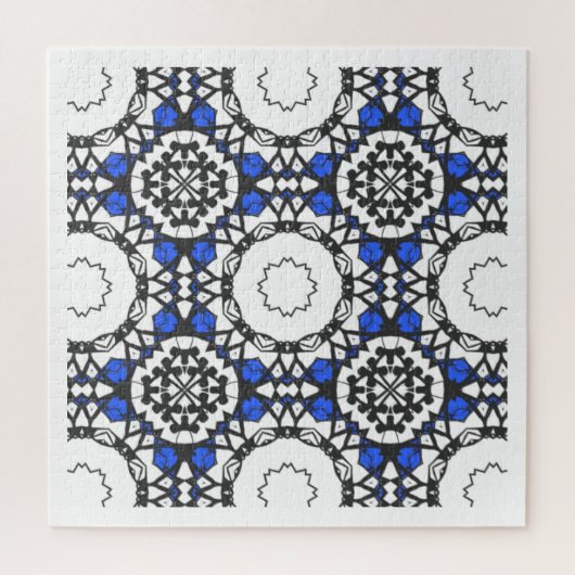 Deel vier: Kaleidoscoop art vier Legpuzzel (Verticaal)