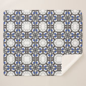 Deel vier's caleidoscoop art 18 sherpa deken (Voorkant (horizontaal))