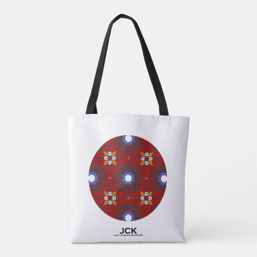 Deel vier's caleidoscoop art 18 tote bag (Achterkant)