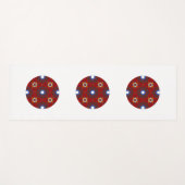 Deel vier's caleidoscoop art 18 yogamat (Voorkant (horizontaal))