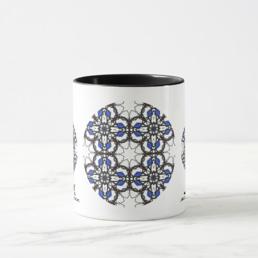 Deel vier's caleidoscoop art 35 mok (Midden)