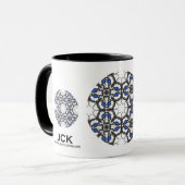 Deel vier's caleidoscoop art 35 mok (Voorkant links)