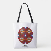 Deel vier's caleidoscoop art negentien tote bag (Achterkant)