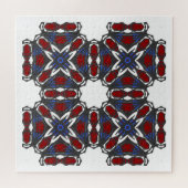 Deel vier's caleidoscoop art veertien legpuzzel (Horizontaal)