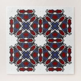 Deel vier's caleidoscoop art veertien legpuzzel