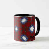 Deel vier's caleidoscoop art veertien mok (Voorkant rechts)