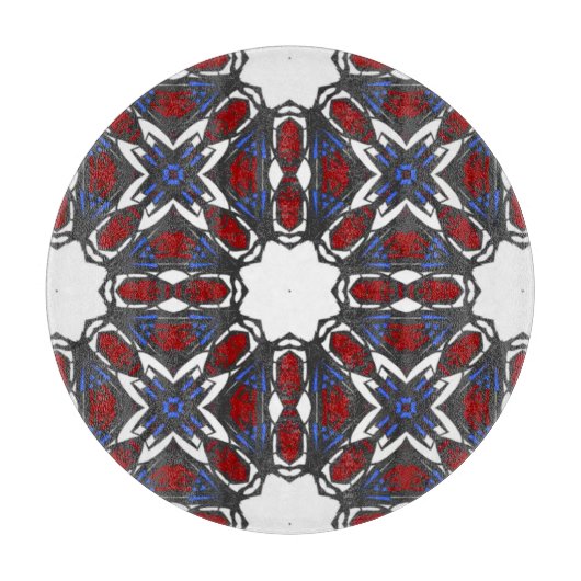 Deel vier's caleidoscoop art veertien snijplank (Voorkant)