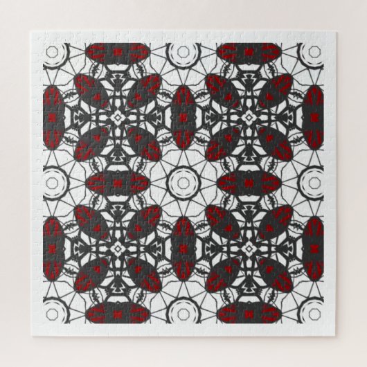 Deel vier's caleidoscoop art zestien legpuzzel (Verticaal)